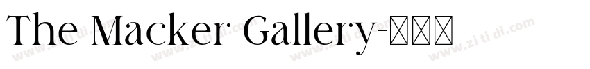 The Macker Gallery字体转换